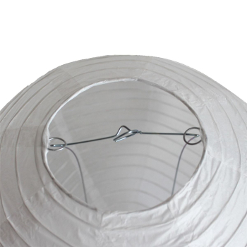 Preview: 511, Lampion 5 St .Papier weiß rund ca 30 cm Ø China Lampe Laterne