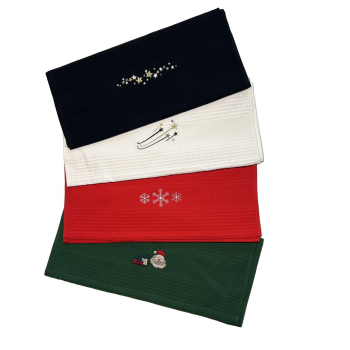 Geschirrtücher 52x70 Küchentuch Geschirrtuch Waffeltücher 4er Set 100% Baumwolle Öko Tex 100 Model 02
