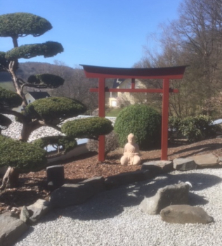 Preview: Torii 04 Japan Garten Holzbogen Torbogen Tor Holz Feng Shui Asien 175 x 180 cm