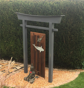 Torii 044 Japan Garten Holzbogen Torbogen Tor Holz Feng Shui Asien 235 x 180 cm