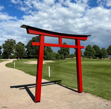 Preview: Torii 077 Japan Garten Holzbogen Torbogen Tor Holz Feng Shui Asien 284 x 336 cm
