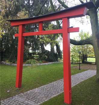 Preview: Torii 07 Japan Garten Holzbogen Torbogen Tor Holz Feng Shui Asien 276 x 336 cm