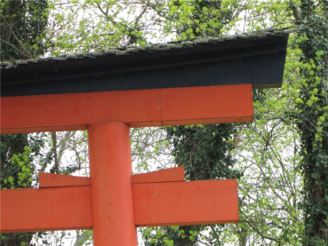 Torii 08 Japan Garten Holzbogen Torbogen Tor Holz Feng Shui Asien 400 x 470 cm