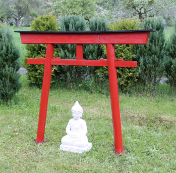 Preview: Torii 03 Japan Garten Holzbogen Torbogen Tor Holz Feng Shui Asien 175 x 180 cm
