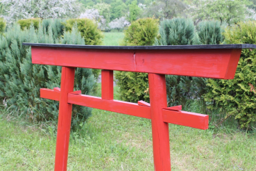 Preview: Torii 03 Japan Garten Holzbogen Torbogen Tor Holz Feng Shui Asien 175 x 180 cm