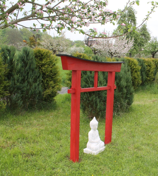 Torii 04 Japan Garten Holzbogen Torbogen Tor Holz Feng Shui Asien 175 x 180 cm
