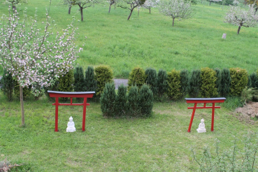 Torii 04 Japan Garten Holzbogen Torbogen Tor Holz Feng Shui Asien 175 x 180 cm