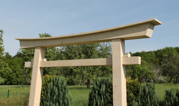 Torii 05 Japan Garten Holzbogen Torbogen Tor Holz Feng Shui Asien 276 x 336 cm