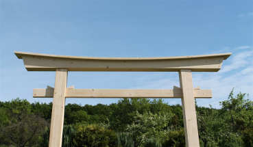 Torii 05 Japan Garten Holzbogen Torbogen Tor Holz Feng Shui Asien 276 x 336 cm
