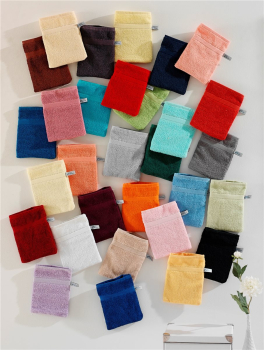 Preview: Waschhandschuh Handtuch Badetuch Waschlappen 100 % Baumwolle 450 g/m² 16x21 cm