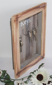 Preview: 05 Schlüsselkasten Schlüsselbrett Schlüssel Kasten Leiste Holz braun