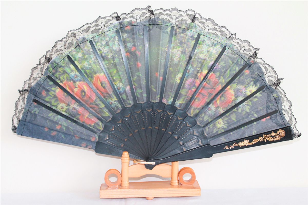 Asia-Art-Factory - 020-06 Ein Fächer Tanz Deko spanisch Flamenco Hand ...