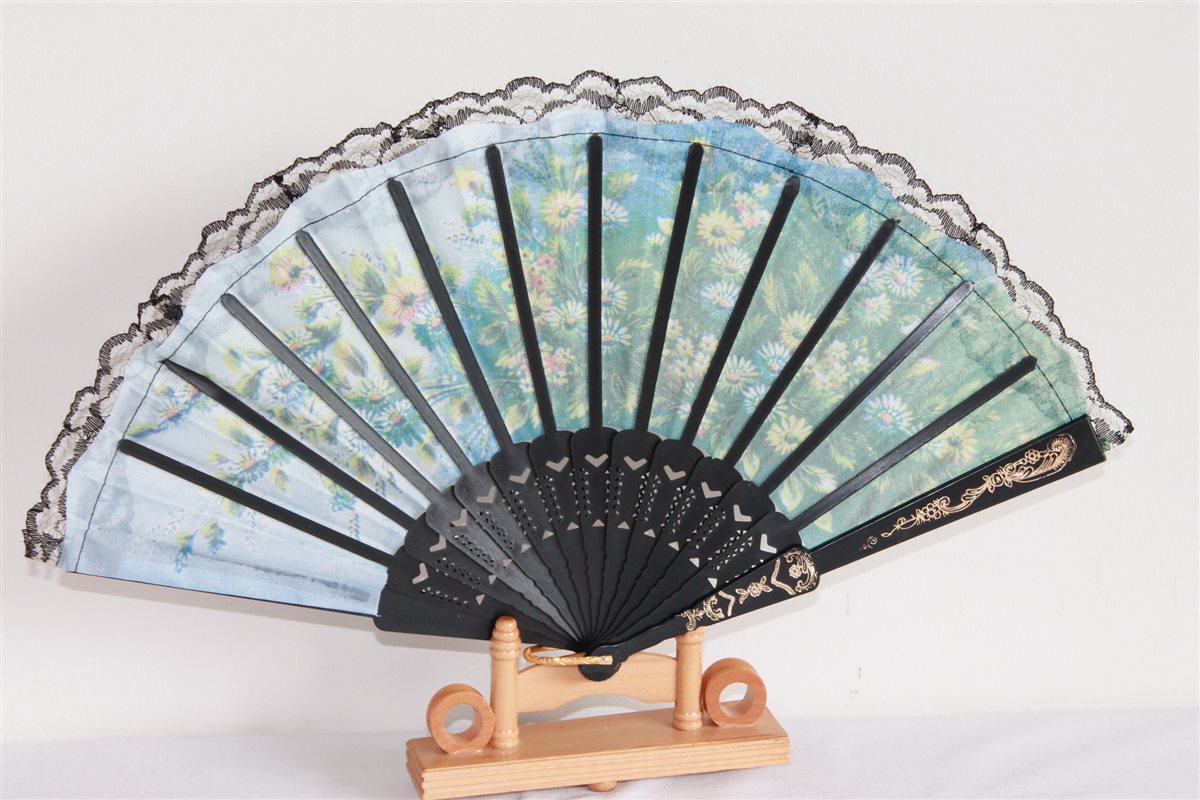 Asia-Art-Factory - 020-18 Ein Fächer Tanz Deko spanisch Flamenco Hand ...