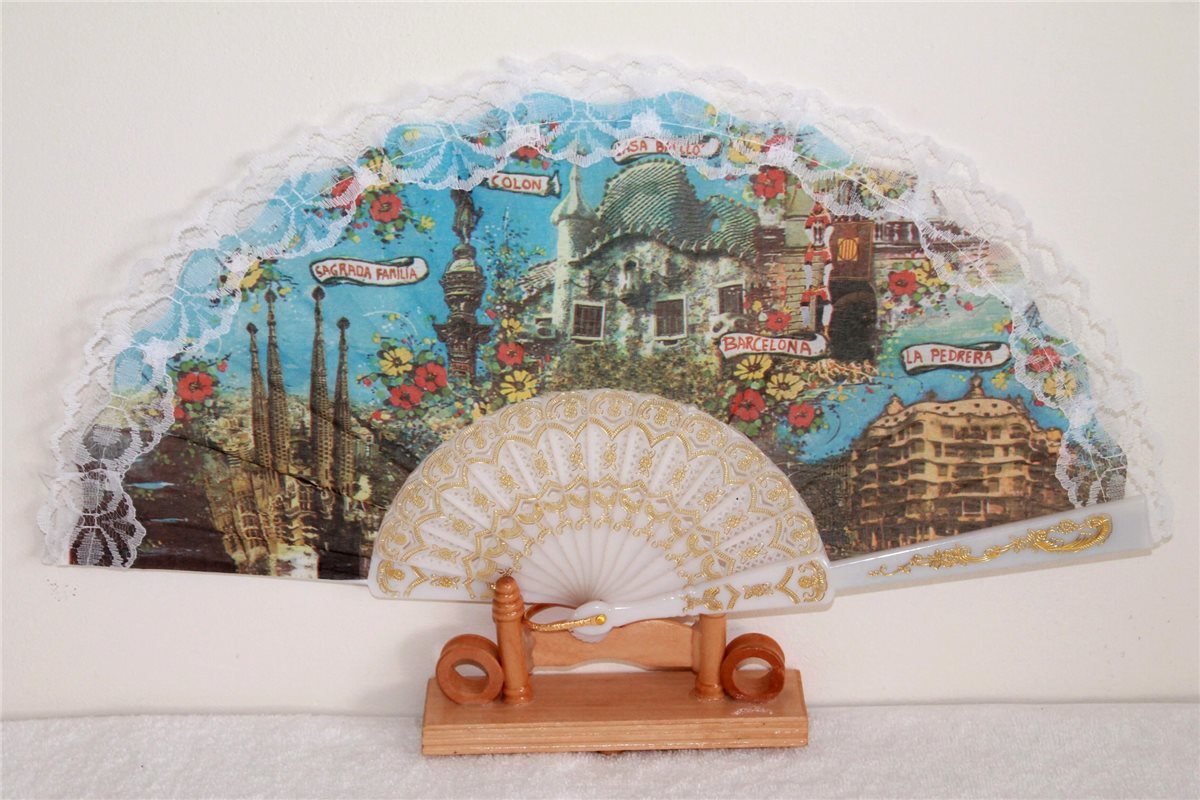 Asia-Art-Factory - 220-02 Ein Fächer Tanz Deko Spanisch Flamenco Hand ...