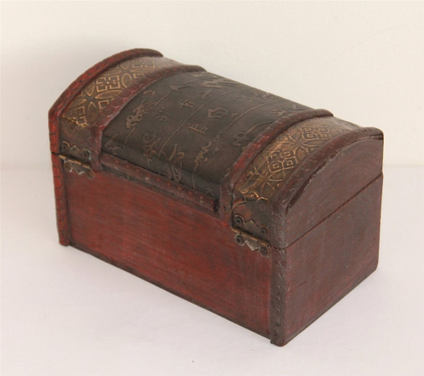 026 Kiste Box Truhe Holz Geldtruhe Schatzkiste Schatztruhe Geschenkebox Asia