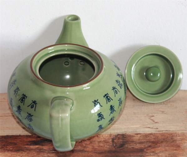 Teekanne Celadon Kanne Keramik Asia China Tee grün Japan celadon