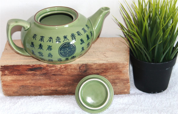 Teekanne Celadon Kanne Keramik Asia China Tee grün Japan celadon