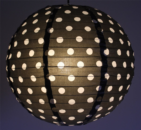 Lampion 3 Stk Laterne Papier schwarz rot gold Deko Karneval Fastnacht Fasching