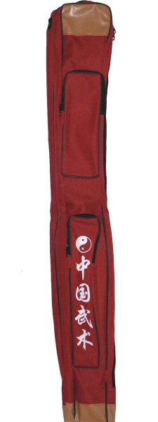 06 Doppel Tasche Tai Chi Schwert Bokken Säbel Hülle Sport Shinai 