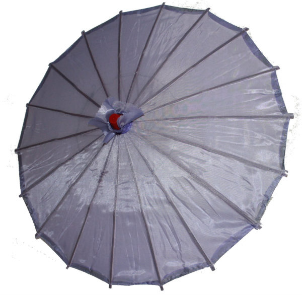 Sonnenschirm 066 Deko Schirm Ø 55 cm Kunstfaser violett Bambus Holz Bali Asia