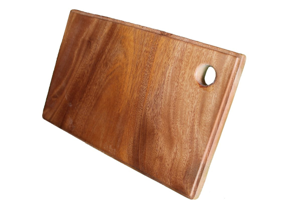 Schneidebrett Holz Hackblock Tranchierbrett Holzbrett Palmholz 30x20x2,5 cm,  Nr.02