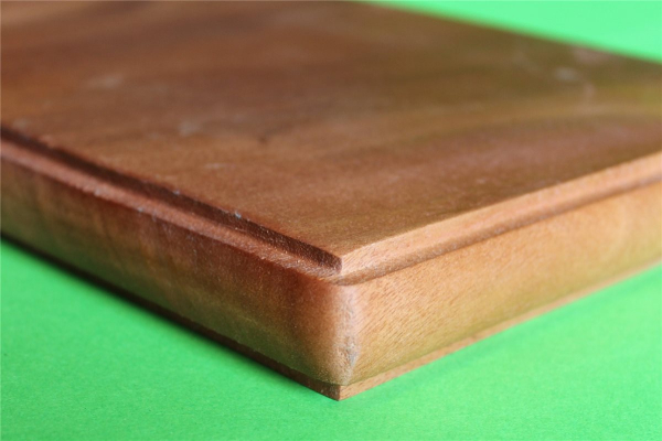 Schneidebrett Holz Hackblock Tranchierbrett Holzbrett Palmholz 30x20x2,5 cm,  Nr.02