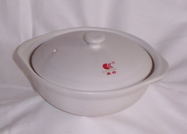 Feuertopf 02 Deckel weiß Keramik Backform Schale Auflauf Lasagne Form 400 C