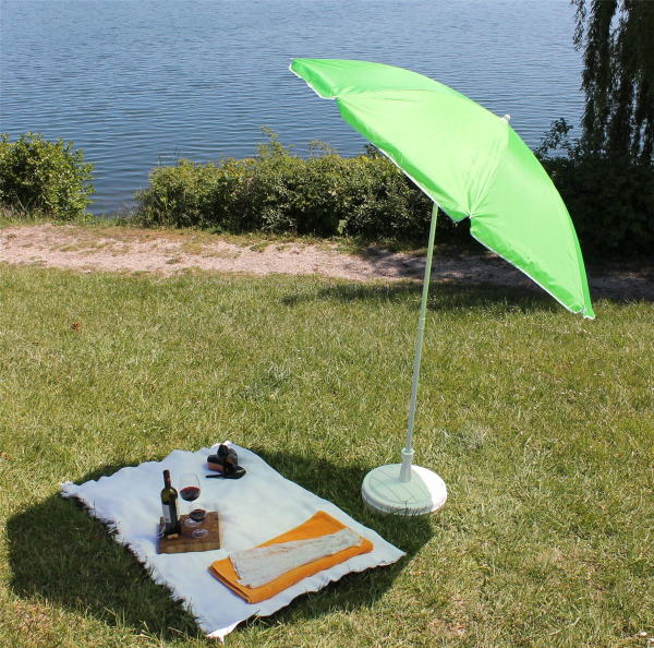 Sonnenschirm 175cm Strandschirm Gartenschirm Marktschirm Balkonschirm knickbar Schirmhülle 054