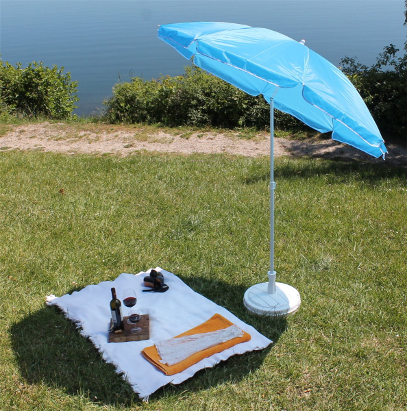 Sonnenschirm 175cm Strandschirm Gartenschirm Marktschirm Balkonschirm knickbar Schirmhülle 055