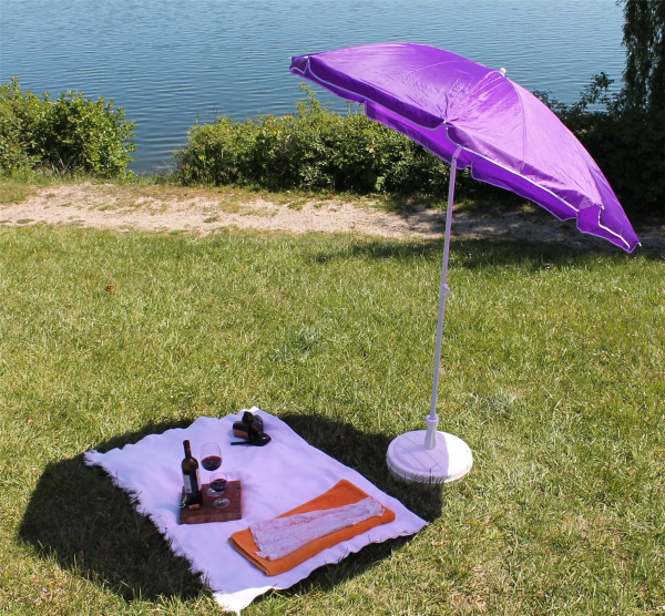 Sonnenschirm 175cm Strandschirm Gartenschirm Marktschirm Balkonschirm knickbar Schirmhülle 056