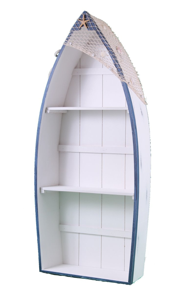  Bootsregal 040 Stand Regal 102cm Holzregal Boot Wandregal Schiff Shabby Hängeregal