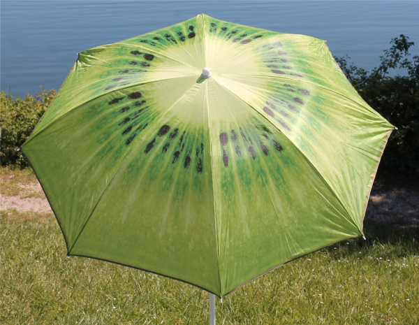 Sonnenschirm 160cm Strandschirm Gartenschirm Kiwi Balkonschirm knickbar Schirmhülle 064