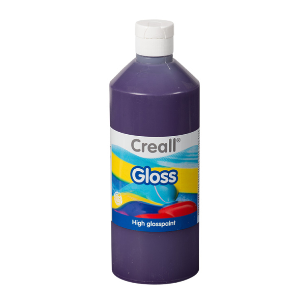 Creall Gloss Glanzfarbe 500 ml Lila Plakatfarbe Farbe Kinder Malen Malfarbe