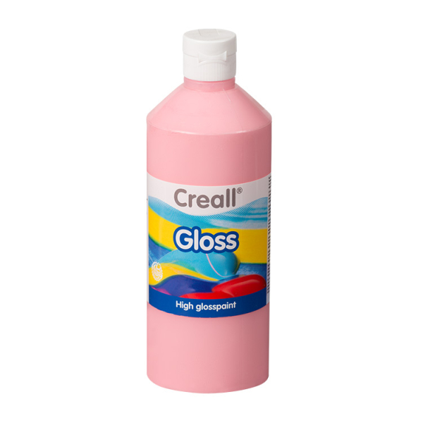 Creall Gloss Glanzfarbe 500 ml Rosa Plakatfarbe Farbe Kinder Malen Malfarbe