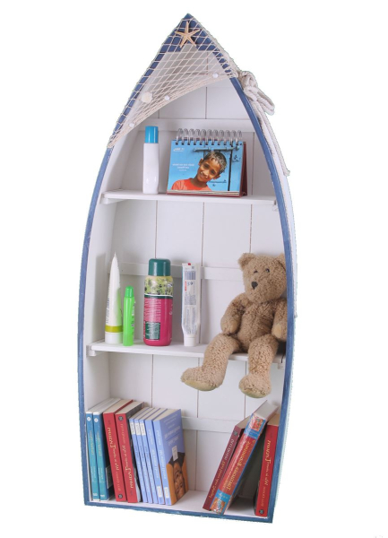  Bootsregal 040 Stand Regal 102cm Holzregal Boot Wandregal Schiff Shabby Hängeregal