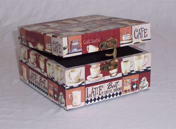 492 Massivholz Box Leinenoptik Schatzkiste Holzkiste Holzbox Truhe 15 x15 x 9 cm