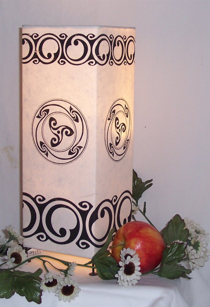 Deko Leuchte 022 B-Ware Tischlampe  Lampe weiß eckig Stimmungsleuchte 36x13x13