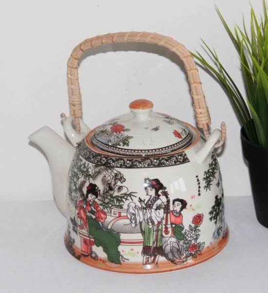 Asia-Art-Factory - Teekanne 04 Teesieb Kanne Keramik Teeservice