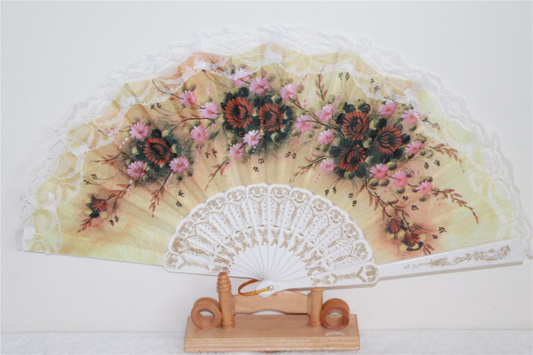 120-09, Ein Fächer Tanz Deko Spanisch Flamenco Hand Wind Blume Sommer Luft