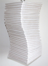 700, Lampion 1Stk. Reis Papier weiß 30x30x95 cm China Lampe Laterne